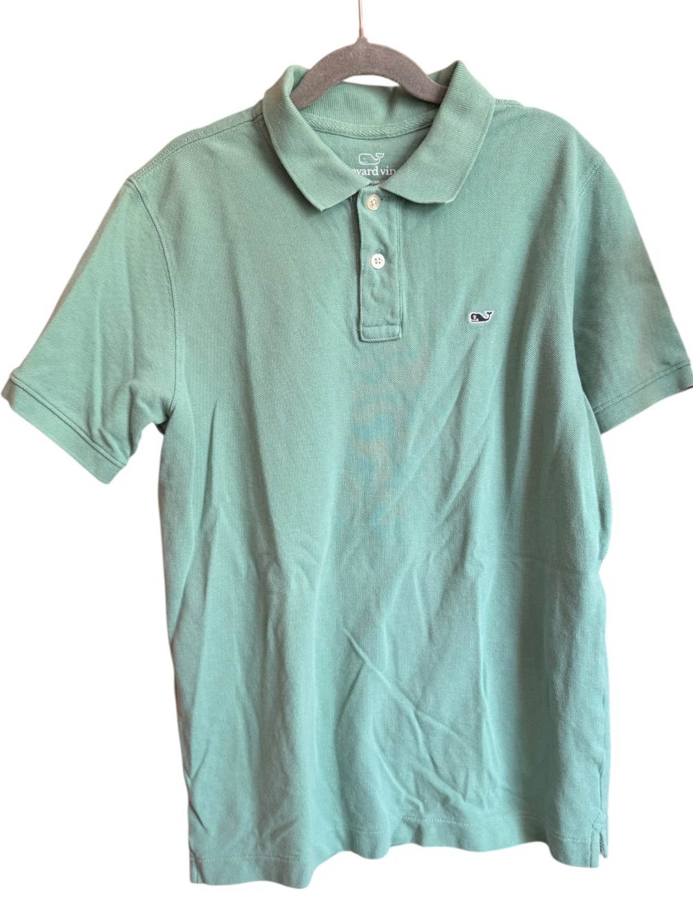 Vineyard Vines Sage Green Cotton Polo Size M 12/14